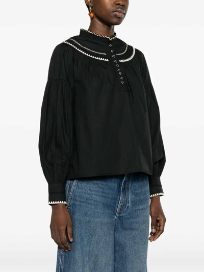Shop Ulla Johnson Lennie Shirt In Negro