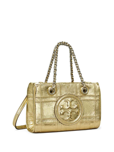 Tory Burch Fleming Soft Chain Mini Shopper Bag -  - Leather - Gold In Metallic