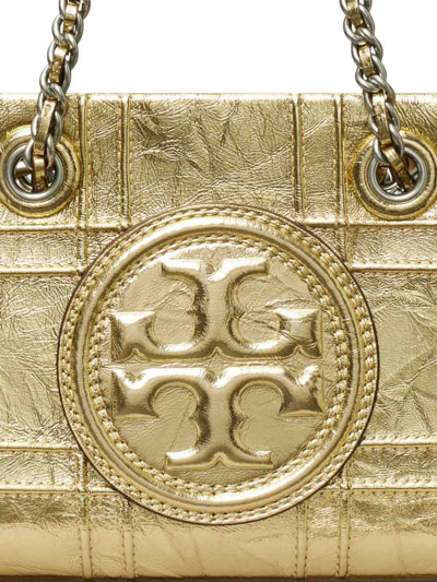 Tory Burch Fleming Soft Chain Mini Shopper Bag -  - Leather - Gold In Metallic