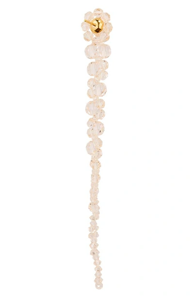 Shop Simone Rocha Beaded Drop Earrings In Beige