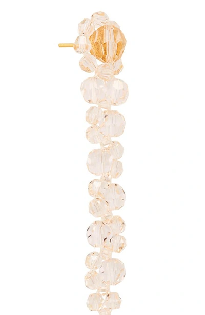 Shop Simone Rocha Beaded Drop Earrings In Beige