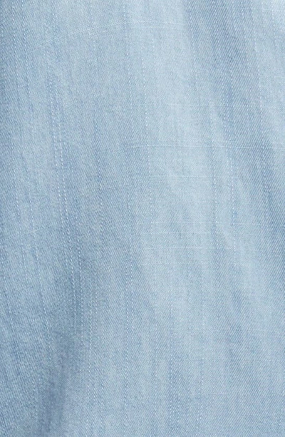 Shop Caslon (r) Chambray Camp Shirt In Light Wash