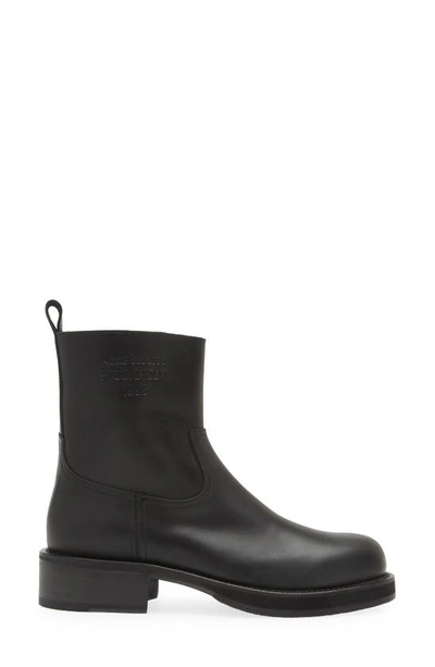 Shop Acne Studios Leather Ankle Boot In Black