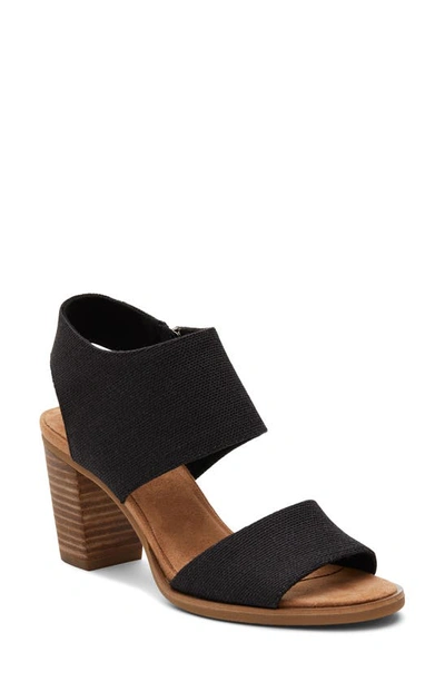 Shop Toms Majorca Cutout Sandal In Black