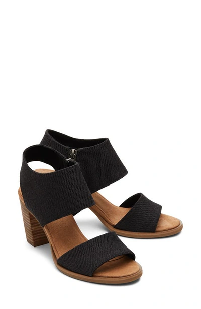 Shop Toms Majorca Cutout Sandal In Black