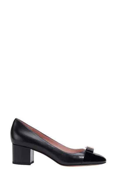 Shop Kate Spade Bowdie Cap Toe Pump In Black