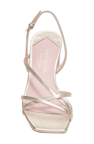 Shop Kate Spade New York Renee Slingback Sandal In Pale Gold