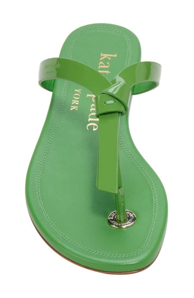 Shop Kate Spade Knott Flip Flop In Green