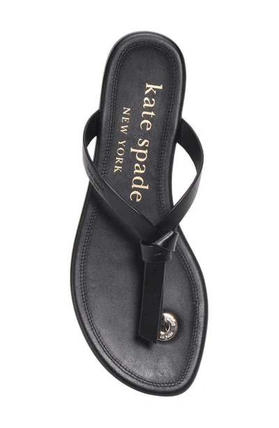 Shop Kate Spade Knott Flip Flop In Black