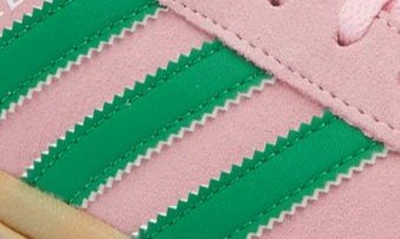 Shop Adidas Originals Gazelle Bold Platform Sneaker In True Pink/ Green/ Ftwr White