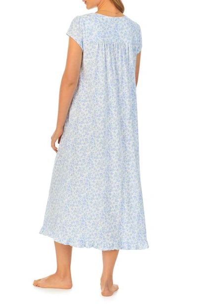 Shop Eileen West Cap Sleeve Nightgown In White Multi