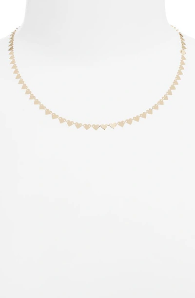 Shop Lana Laser Heart Chain Necklace In Yellow