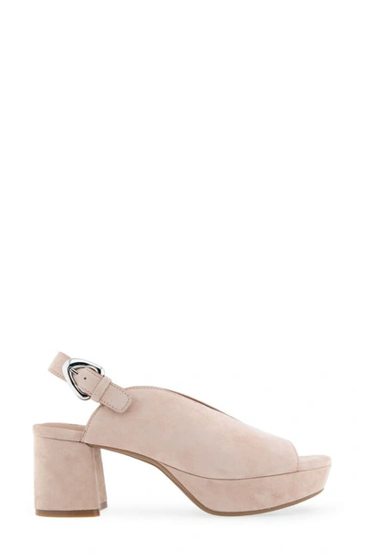 Aerosoles Cornelia Slingback Platform Sandal In Tan Suede