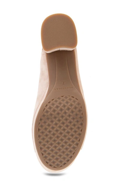 Aerosoles Cornelia Slingback Platform Sandal In Tan Suede