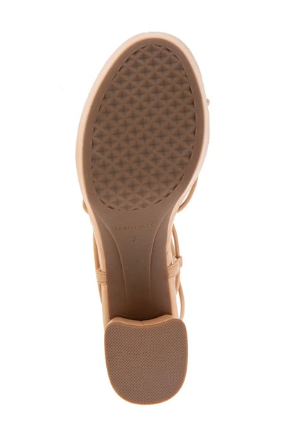 Shop Aerosoles Caramia Ankle Wrap Platform Sandal In Doe