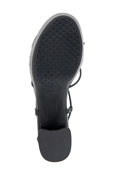 Shop Aerosoles Caramia Ankle Wrap Platform Sandal In Black