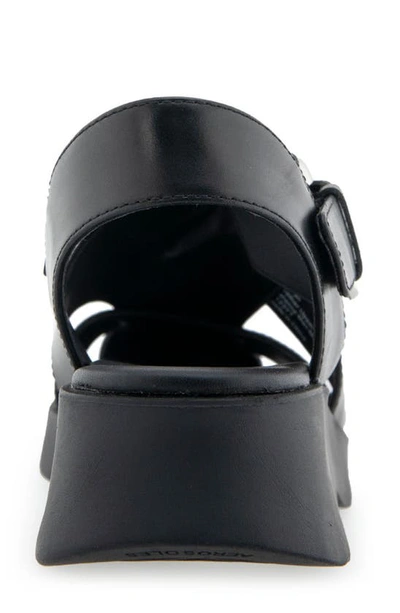Aerosoles Fabian Sandal In Black Leather