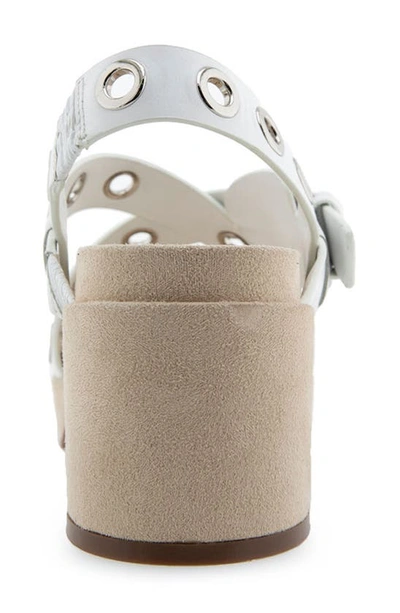 Shop Aerosoles Cleveland Slingback Platform Sandal In White Leather