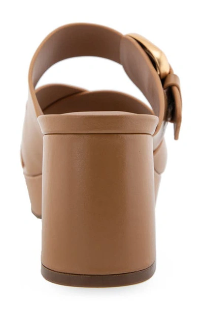 Shop Aerosoles Collin Platform Sandal In Doe Leather