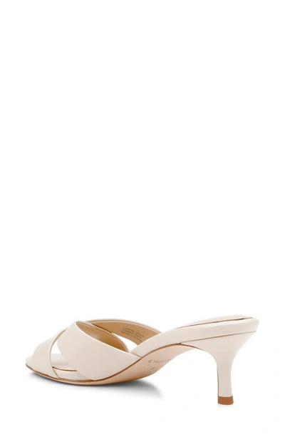 L Agence Aveline Slide Sandal In Ecru