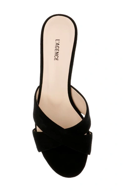 Shop L Agence Aveline Slide Sandal In Black