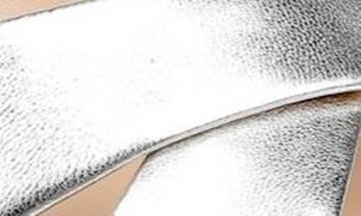 Shop L Agence Aveline Slide Sandal In Silver