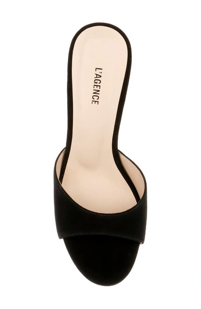 L Agence Avery Slide Sandal In Black