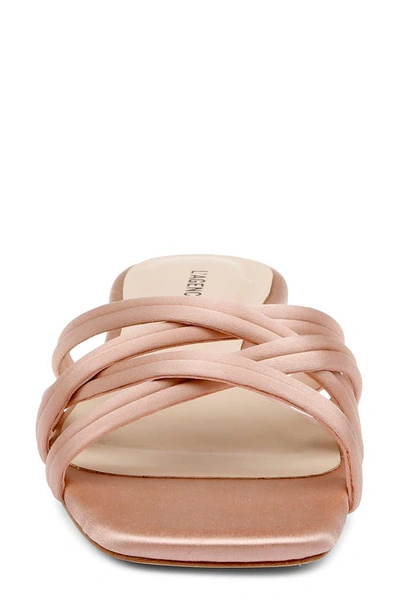 Shop L Agence Abelle Slide Sandal In Dusty Pink