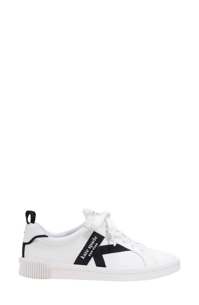 Shop Kate Spade Signature Sneaker In True White / Black