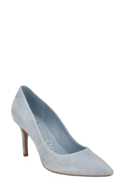 Shop Calvin Klein Gayle Pump In Light Blue