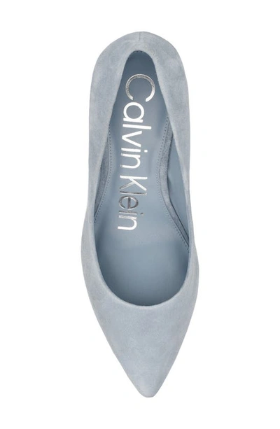 Shop Calvin Klein Gayle Pump In Light Blue