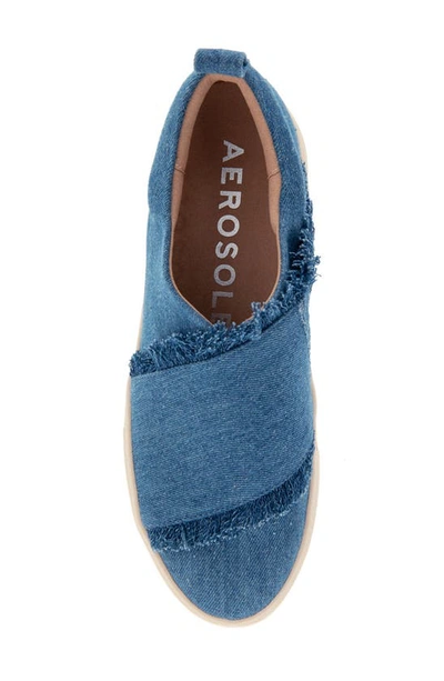Shop Aerosoles Brighton Slip-on Sneaker (women In Medium Blue Denim