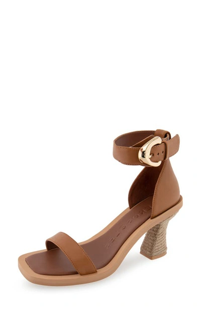 Shop Aerosoles Calico Ankle Strap Sandal In Tan Leather