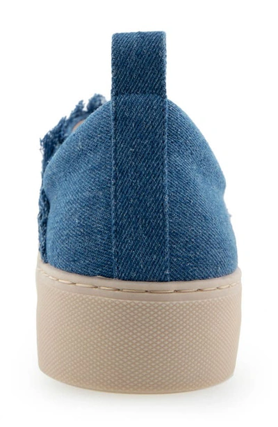 Shop Aerosoles Brighton Slip-on Sneaker (women In Medium Blue Denim