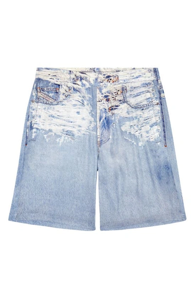 Shop Diesel ® Alston Ripped Denim Shorts