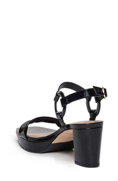 Shop Bernardo Footwear Candace Ankle Strap Platform Sandal In Black