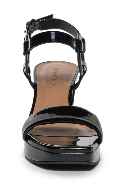Shop Bernardo Footwear Candace Ankle Strap Platform Sandal In Black
