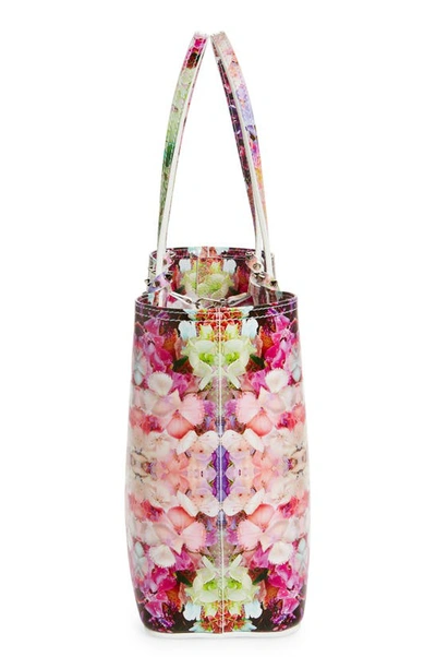 Shop Christian Louboutin Cabata Small Blooming Leather Tote In M024 Multi