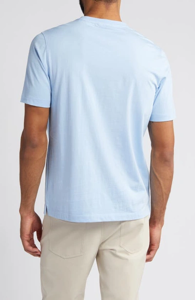 Shop Scott Barber Solid Pima Cotton T-shirt In Sky Blue