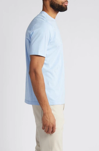 Shop Scott Barber Solid Pima Cotton T-shirt In Sky Blue
