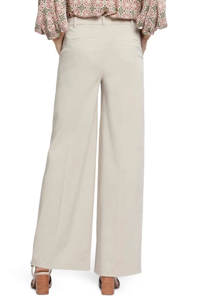 Shop Nydj Whitney High Waist Wide Leg Pants In Feather
