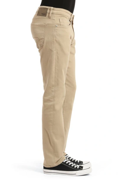 Shop Mavi Jeans Marcus Slim Straight Leg Five-pocket Pants In Chincilla Supermove