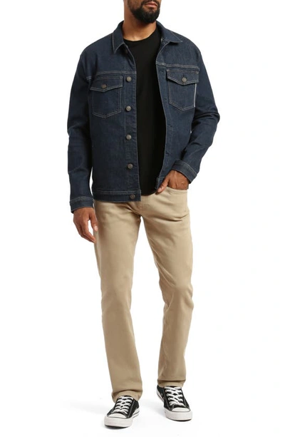 Shop Mavi Jeans Marcus Slim Straight Leg Five-pocket Pants In Chincilla Supermove
