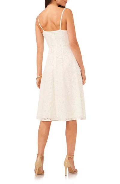 Shop 1.state Cowl Neck Lace Midi Dress In New Ivory