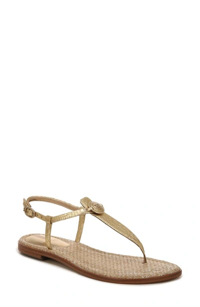 Shop Sam Edelman Gigi Signet Sandal In Gold