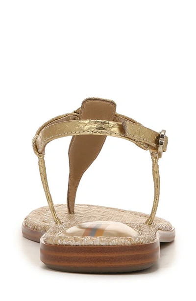 Shop Sam Edelman Gigi Signet Sandal In Gold