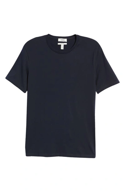 Shop Cos Organic Cotton T-shirt In Blue Dark