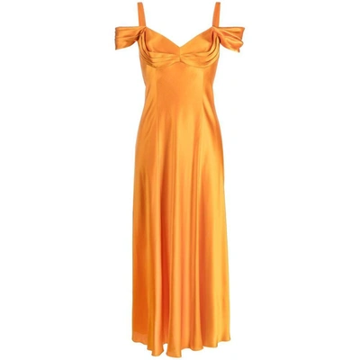 Shop Alberta Ferretti Dresses In Orange