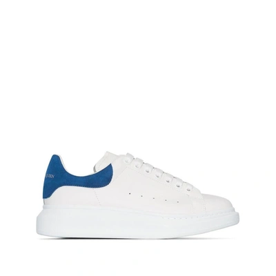 Shop Alexander Mcqueen Sneakers In White/blue