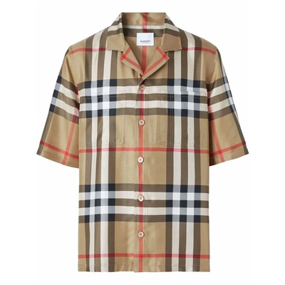 Shop Burberry Shirts In Brown/neutrals